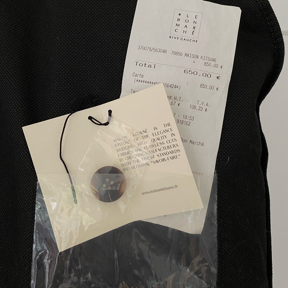 Authentic Maison Kitsune Wool Coat -RARE - Picture 6 of 13
